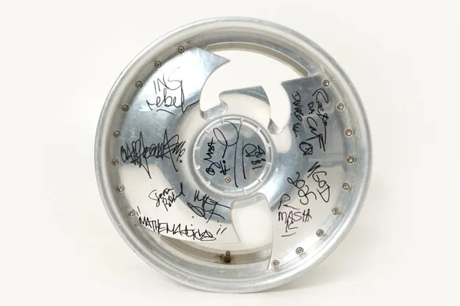 Wu-Tang Clan car wheel rim goes up for auction at $50,000